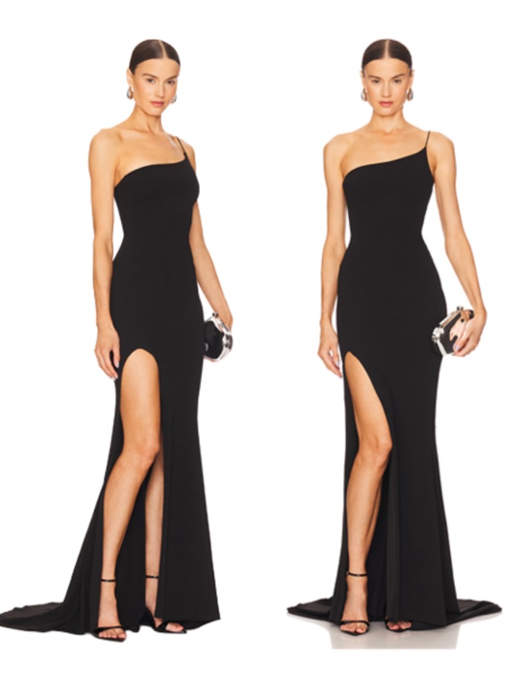 Nookie Jasmine One-Shoulder Black Gown (Size XS)